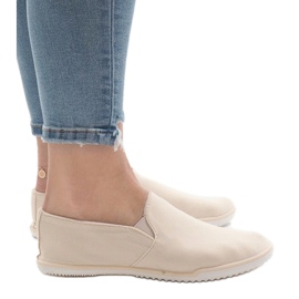 Zapatillas slip-on de Lycra 315-3 beige 3