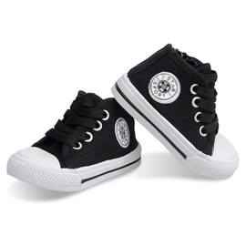 Zapatillas altas para niños Y1309 Negro 5