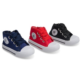 Zapatillas altas para niños Y1309 Negro 4