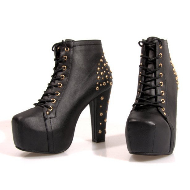 Botas Solid In Heels K771 Negro 2