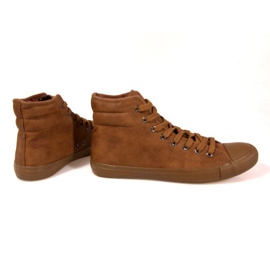 Deportivas Altas Piel 202 Camel marrón 3