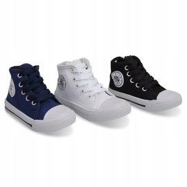 Zapatillas altas para niños Y1312 Negro 3