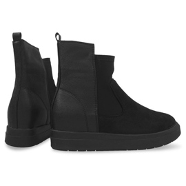 Botas de cuña alta 8318 Negro 1