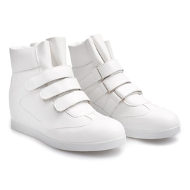 Zapatillas de cuña de moda JT3 Blanco 2