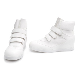 Zapatillas de cuña de moda JT3 Blanco 3
