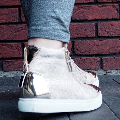 Zapatillas altas Q55 Gold dorado 2