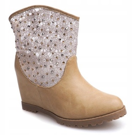 Botines calados 7010-16 Caqui 1