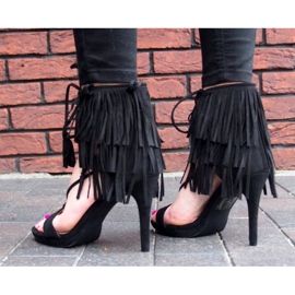 Sandalias Flecos Boho 8125 Negro 4