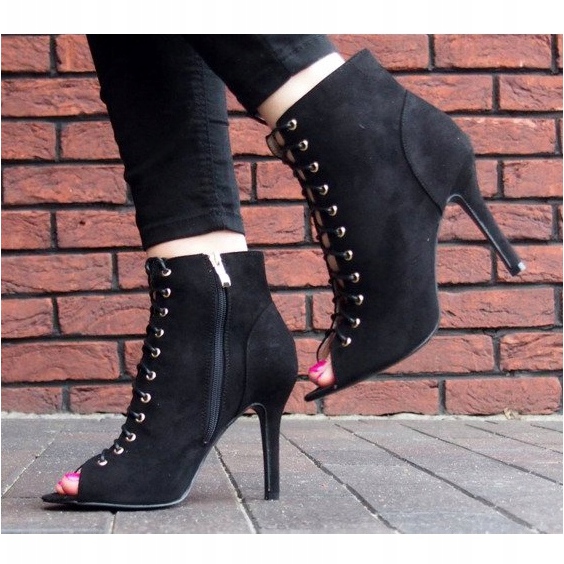 Botas / botas abiertas Laila 5003 Negro 2