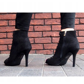 Botas / botas abiertas Laila 5003 Negro 3