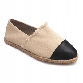 Alpargatas Lino 760 Deportivas Beige negro 1