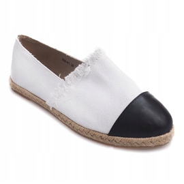 Alpargatas Lino 760 Deportivas Blancas blanco negro 1