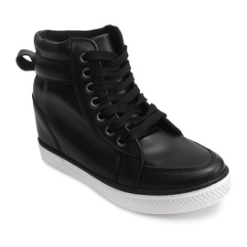 Deportivas de cuña alta 15001 Negro 1 Deportivas de cuña alta 15001 Negro 1