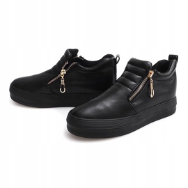 Zapatillas de cuña alta Creepers H42 Negro 4