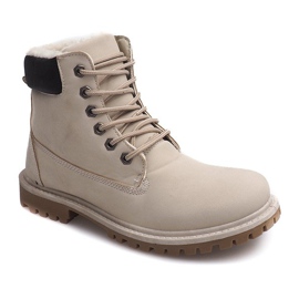 Botas de madera de otoño B788 Beige 1