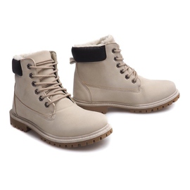 Botas de madera de otoño B788 Beige 2