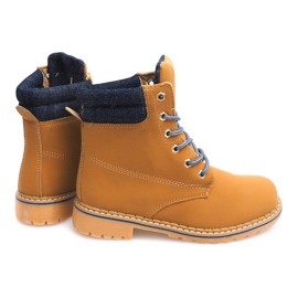 Tramperos de madera de otoño 1-16 YELL / BLU marrón 1
