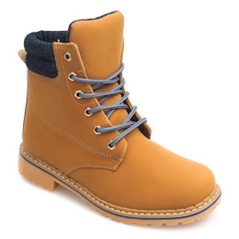 Tramperos de madera de otoño 1-16 YELL / BLU marrón 2