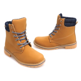 Tramperos de madera de otoño 1-16 YELL / BLU marrón 4