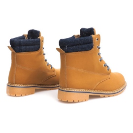 Tramperos de madera de otoño 1-16 YELL / BLU marrón 5