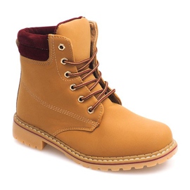 Tramperos de madera de otoño 1-16 YELL / RED marrón 3
