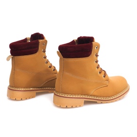 Tramperos de madera de otoño 1-16 YELL / RED marrón 2