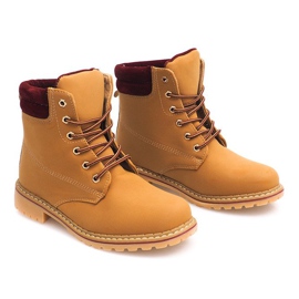 Tramperos de madera de otoño 1-16 YELL / RED marrón 4