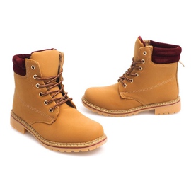Tramperos de madera de otoño 1-16 YELL / RED marrón 5