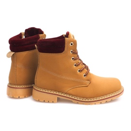 Tramperos de madera de otoño 1-16 YELL / RED marrón 7