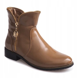 Botas lacadas y calentitas QQ-47 Khaki multicolor verde 2