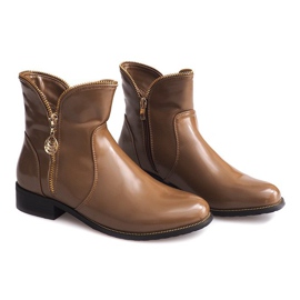 Botas lacadas y calentitas QQ-47 Khaki multicolor verde 3