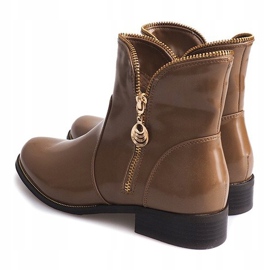 Botas lacadas y calentitas QQ-47 Khaki multicolor verde 1