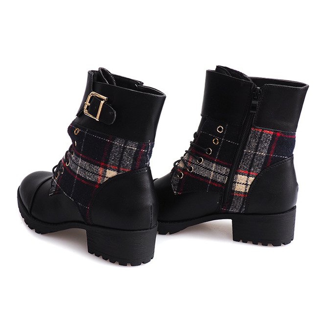 Botas Botas con Cordones Lattice B2913 Negro 1 Botas Botas con Cordones Lattice B2913 Negro 1