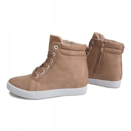 Zapatillas de cuña TL089 Beige 3
