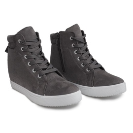 Zapatillas de cuña TL089 Gris 1