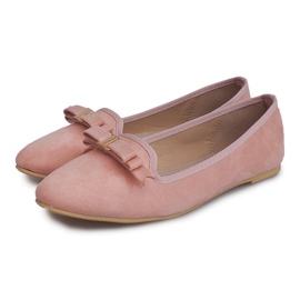 Bailarinas Ante Con Lazo 1188-20 Rosa rosado 1