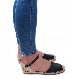 Sandalias Alpargatas Bailarinas 6351 Negro 3