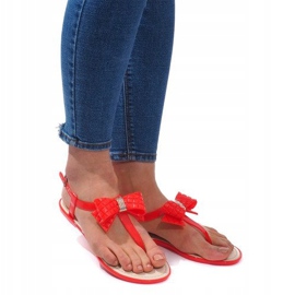 Sandalias Decoradas con Lazo 911 Rojo 1