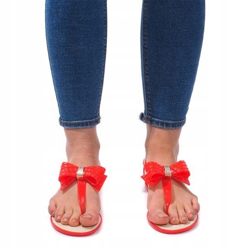 Sandalias Decoradas con Lazo 911 Rojo 2