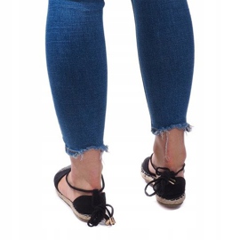 Sandalias Alpargatas Bailarinas 6333 Negro 3