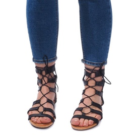 Sandalias Romanas Gladiador 8515 Negro 2