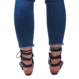 Sandalias Romanas Gladiador 8515 Negro 3