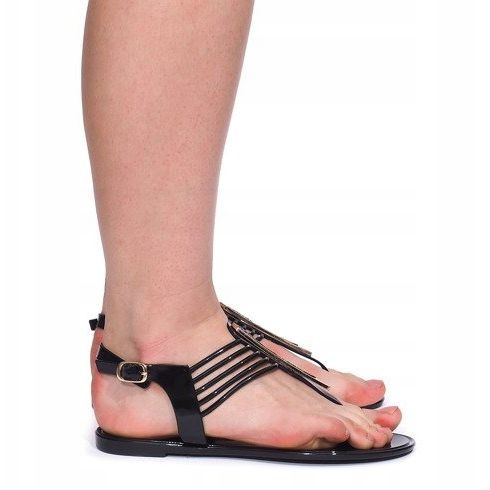 Sandalias Meliski con Cyrkoniami 001-356 Negro 2