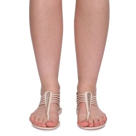 Sandalias Meliski Con Cyrkoniami 001-356 Beige 2 Sandalias Meliski Con Cyrkoniami 001-356 Beige 2