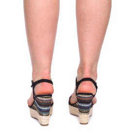 Sandalias Cuña 100-540 Negro 1 Sandalias Cuña 100-540 Negro 1