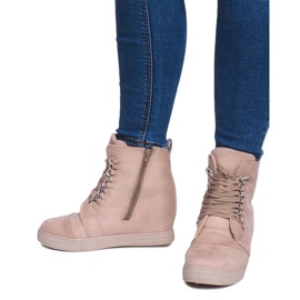 Deportivos Cuña 1867 Beige 3