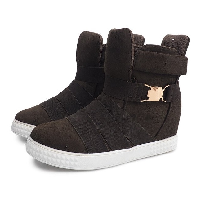 Zapatillas de Cuña 669 Oliva verde 1