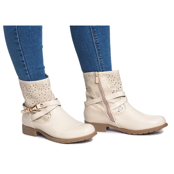 Botas Caladas Chanclas Lacadas ZH650 Beige 1