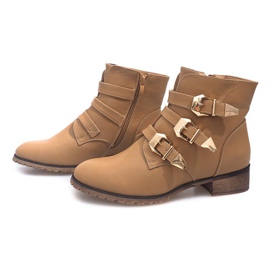 Botas BL8539 Beige negro 4