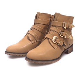 Botas BL8539 Beige negro 1